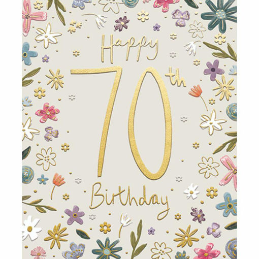 Picture of HAPPY 70TH BIRTHDAY CARD